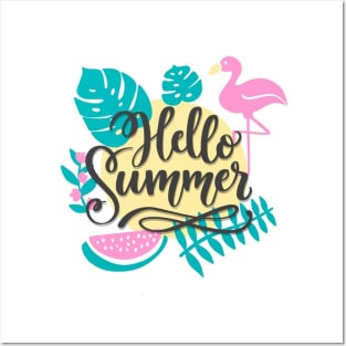 Hello Summer Design Posters and Art